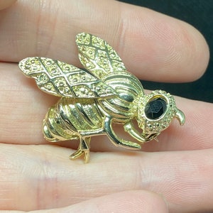 Vintage Rhinestone Bug Bee Wasp or Moth Pin by Gerrys