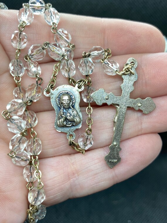 Vintage Rosary with Crucifix Art Nouveau Style - image 2