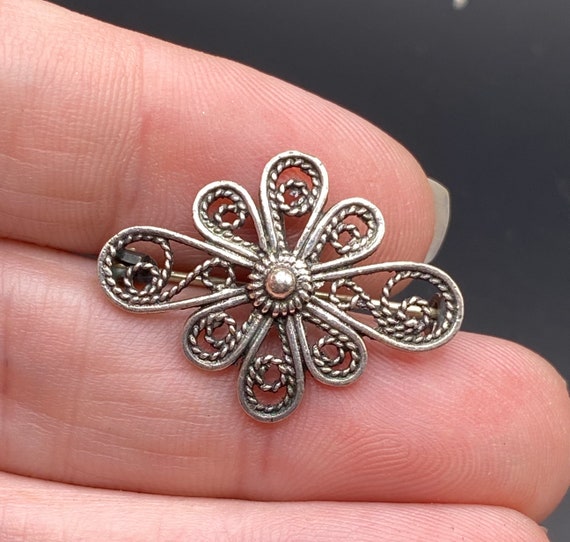 Vintage Small Scrollwork  Pin - image 1