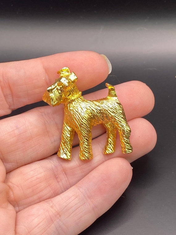 Vintage Dog Terrier Pin