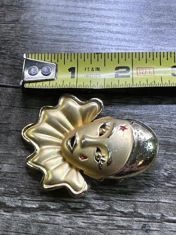 Vintage French Style Crying Tears Enamel Clown Pin - Etsy