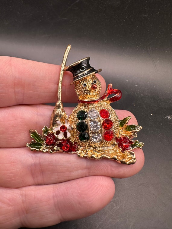 Vintage Frosty the Snowman Christmas  Pin - image 1