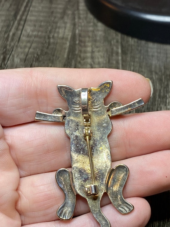 Vintage Cat Pin or Pendant - image 2