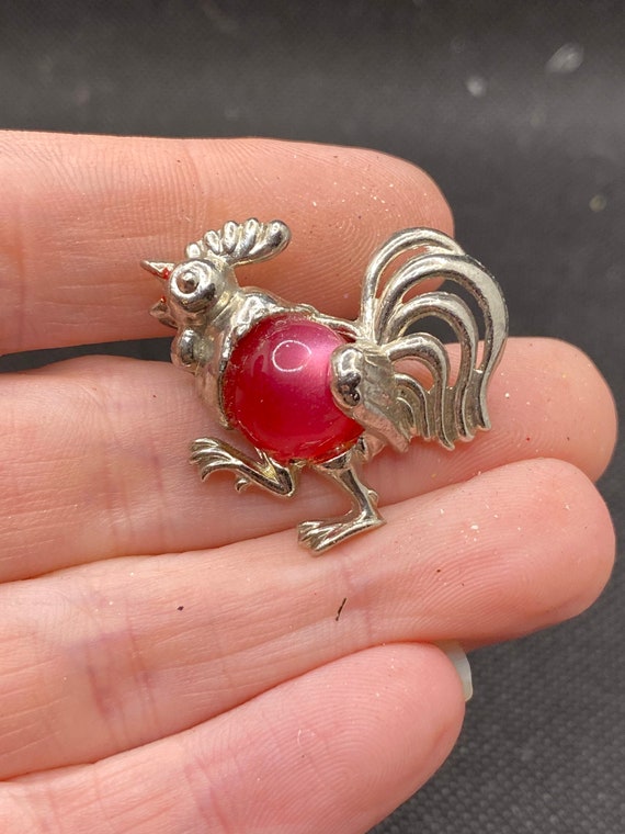 Vintage Jelly Belly Rooster Pin