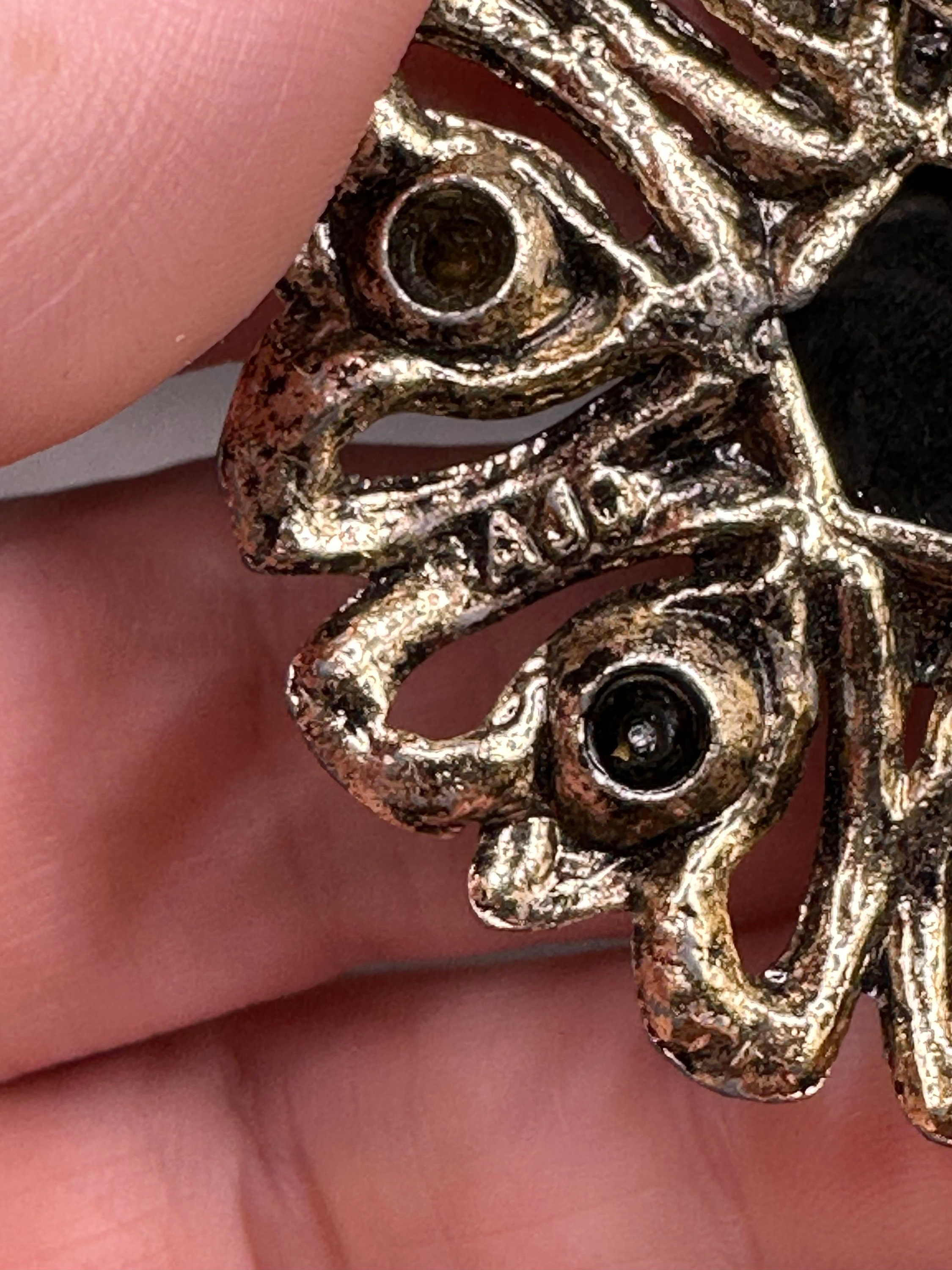 Vintage Regal Renaissance Style Rhinestone Pin by AJC - Etsy
