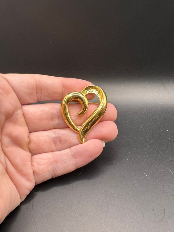 Vintage Heart Pin by Napier - image 1