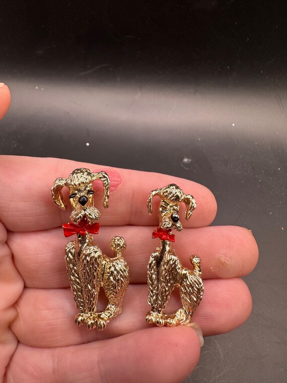 Vintage Poodle Dog Scatter Pins