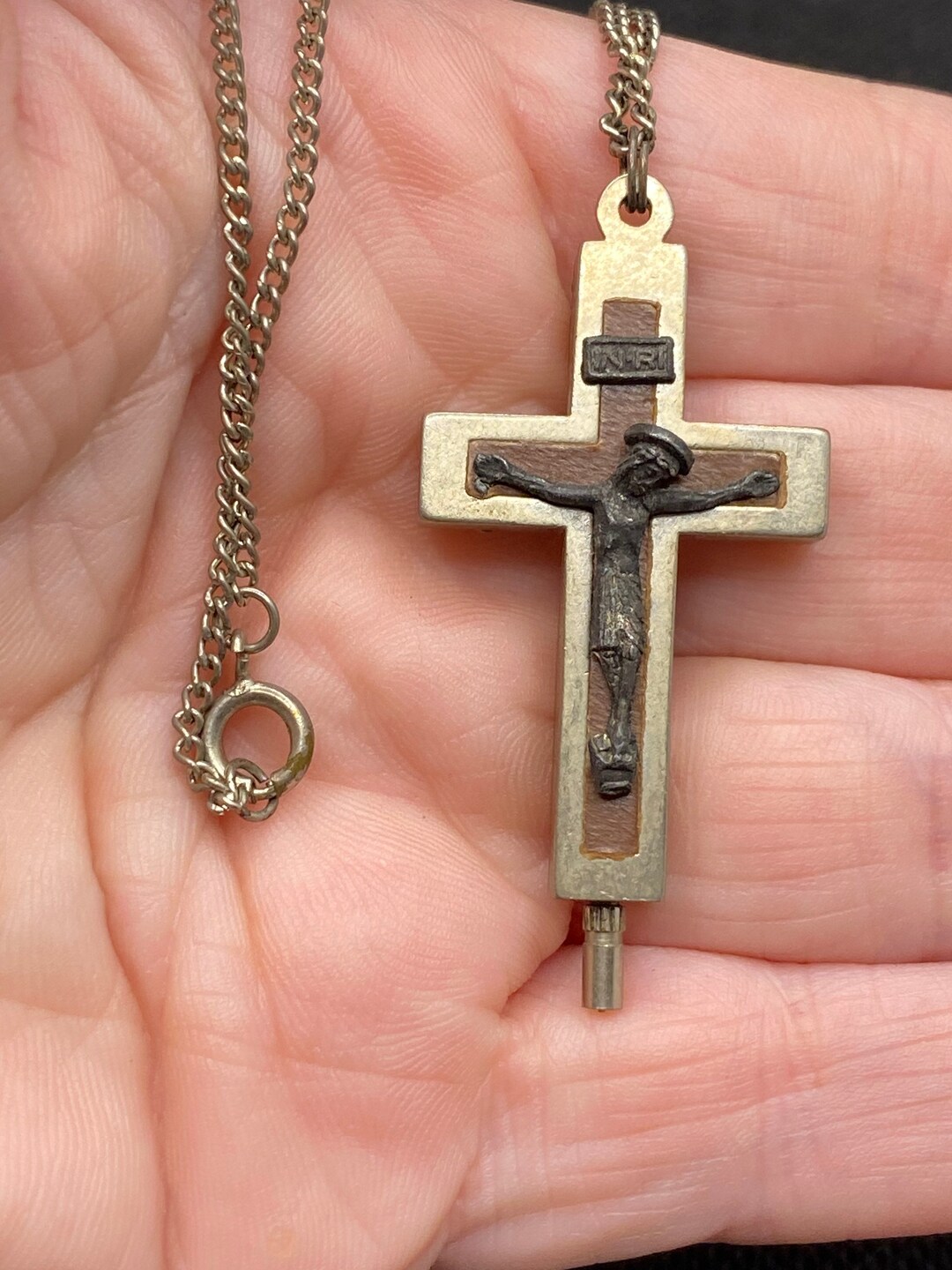 Vintage Reliquary Crucifix With Earth From Etsy