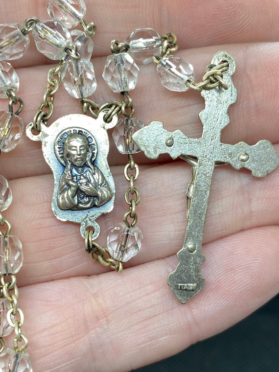 Vintage Rosary with Crucifix Art Nouveau Style - image 3