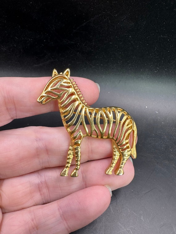 Vintage Zebra Pin