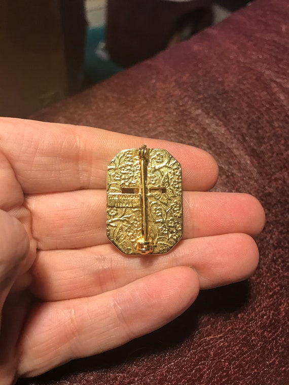Vintage Vatican Library Pin - image 2