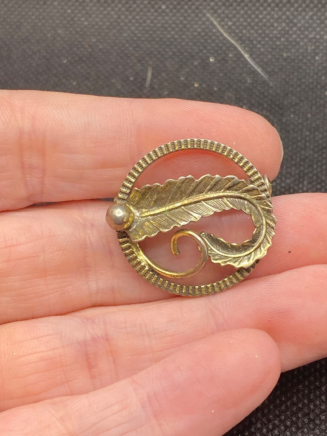 Vintage Feather Pin - Etsy