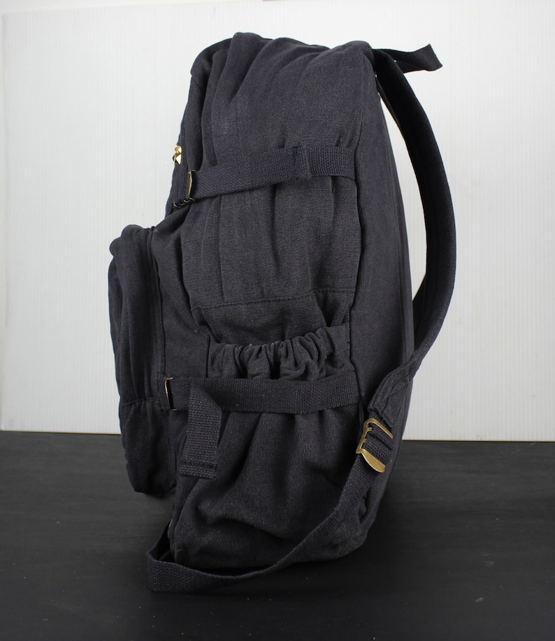 Assorted Colors Large Studded Canvas Backpack