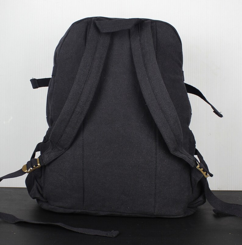 Assorted Colors Large Studded Canvas Backpack