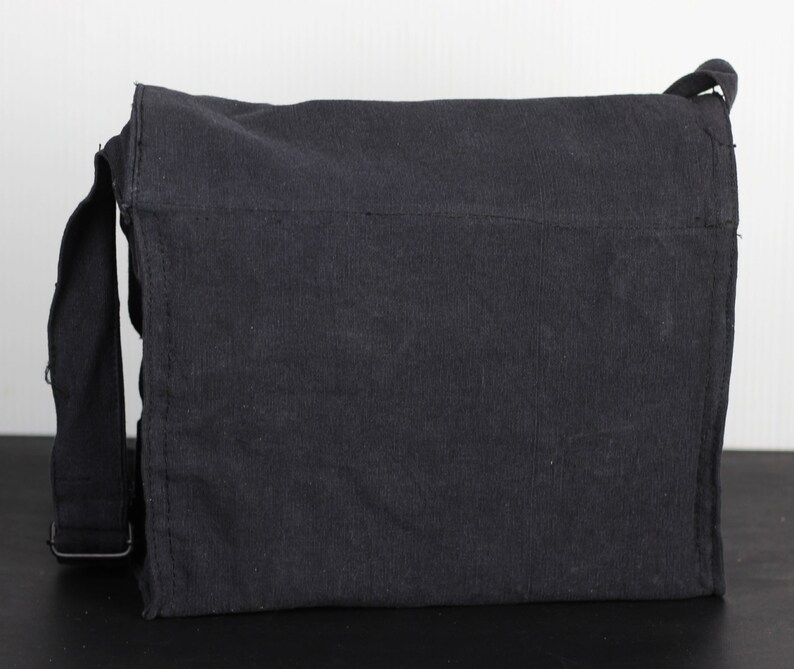 Studded Canvas and Leather Army Medic Bag