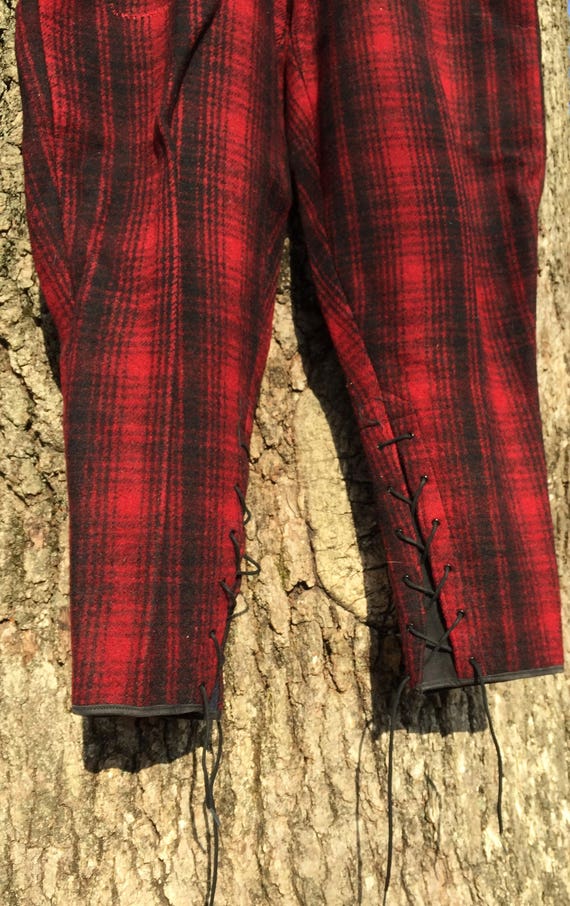 40s Woolrich jodhpurs/ lace up ankle/ suspender b… - image 7