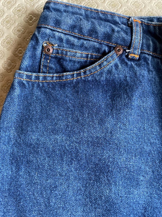 80’s 25x36 Tall High Waisted Tapered Jeans Usa by Rockies