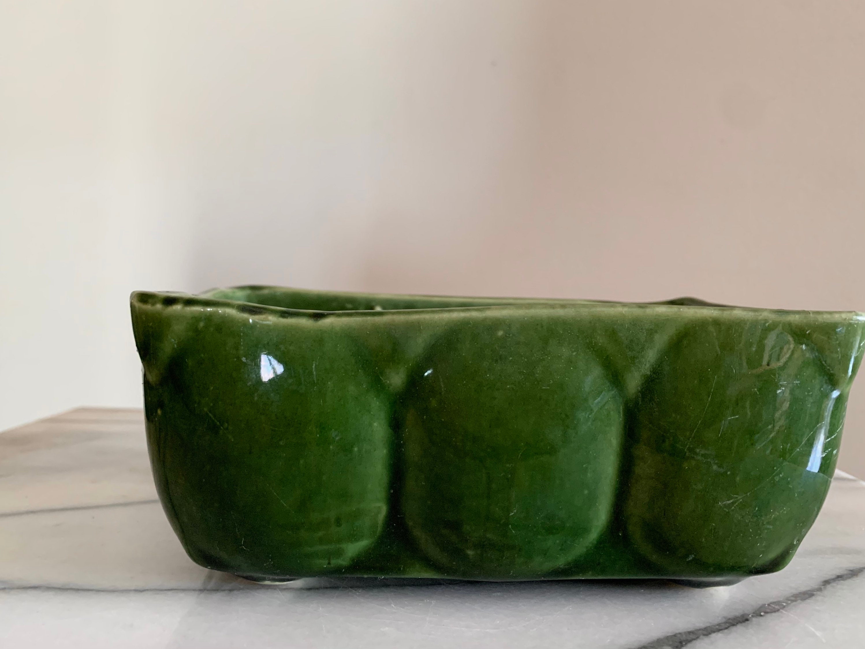 1940s Ungemach Olive Green Ceramic Planter/ Little Slow Grow Etsy