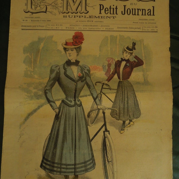 La Mode du Petit Journal   Journal de Mode Broderie Travaux Manuels    Le 05.06.1898    PJ64