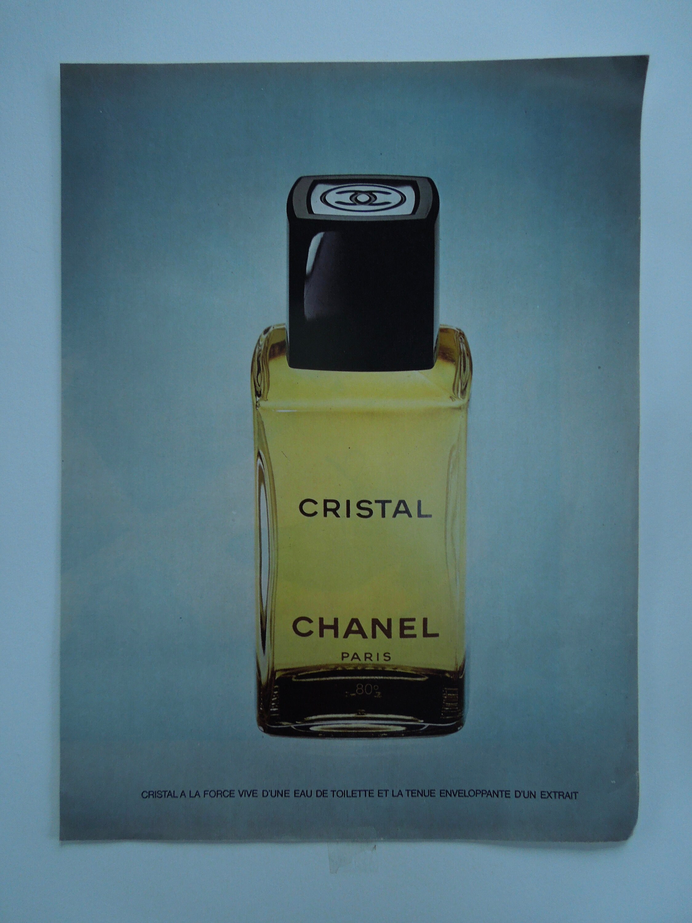 Cristal Chanel Advertising Old Perfume Eau De Toilette. V156 - Etsy