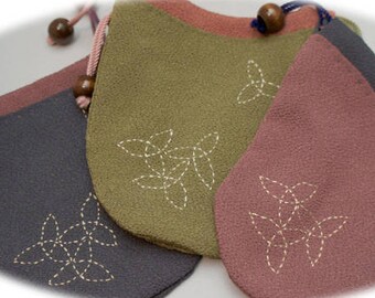 Kinchaku Drawstring Bag (Crepe fabrics / B Series)