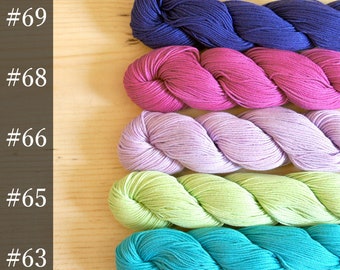 Sashiko-garen pastelkleur | grote strengen van 145 meter