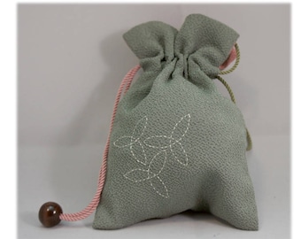 Kinchaku Drawstring Bag (Crepe fabrics / A Series)