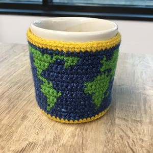 PATTERN for Crochet Earth World Map Mug Cozy image 4