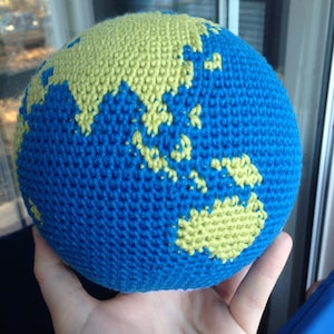 PATTERN Crochet Globe, World, Earth Amigurumi