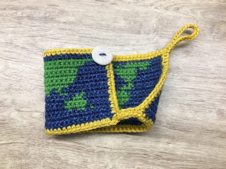 PATTERN for Crochet Earth World Map Mug Cozy image 2