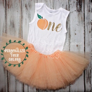 Peach First Birthday Outfit- Peach Birthday- Birthday Outfit- Sweet One Birthday- Southern Peach 1st Birthday- Cake Smash Outfit- Peach