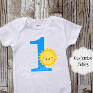 You are My Sunshine First Birthday Shirt Boy First Birthday Shirt You are my Sun First Birthday Outfit 1st Birthday Sunshine One Cake Smash
