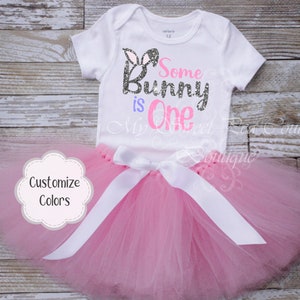 Some Bunny is One Birthday Outfit Bunny First Birthday 1st Birthday Easter Birthday Some Bunny is Two Easter Bunny Birthday Family Shirts