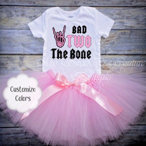 Bad Two the Bone Birthday Outfit Rock Star Birthday Heavy Metal Birthday Matching Bad to the Bone Birthday Shirt