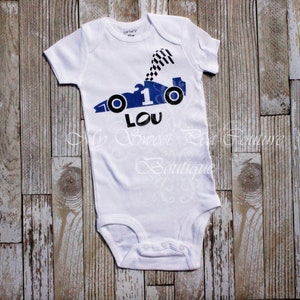 Race Car First Birthday Outfit- Car 1st Birthday- Race Car First Birthday Shirt- 1st Birthday- Race Car- Cake Smash- One- Birthday Shirt