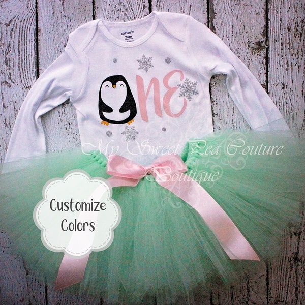 Penguin First Birthday Outfit First Birthday Penguin Birthday Snow Much Fun Birthday Snowflake Birthday 1st Birthday Winter Onderland Wonder