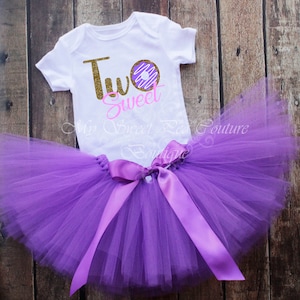 Donut Grow Up Two Sweet 2nd Birthday Outfit for Girls - Cake Smash, Party, Photo Shoot & Celebration