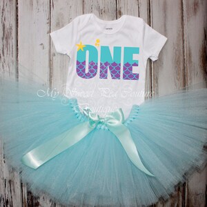Mermaid First Birthday Outfit- First Birthday Outfit- 1st Birthday Outfit- Mermaid Birthday- 1st Birthday- One- Mermaid Birthday Outfit