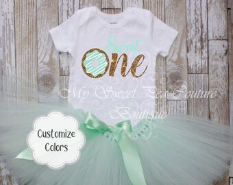 Sweet One Donut First Birthday Outfit- First Birthday Outfit- Donut Grow Up- 1st Birthday- Cake Smash Outfit- Donut First Birthday Sweet One