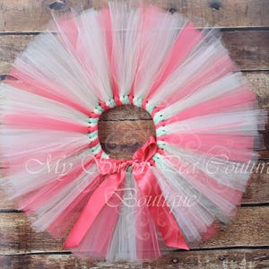 Baby Birthday Tutu Skirt - Full, Fluffy Layers with Optional Bow image 4