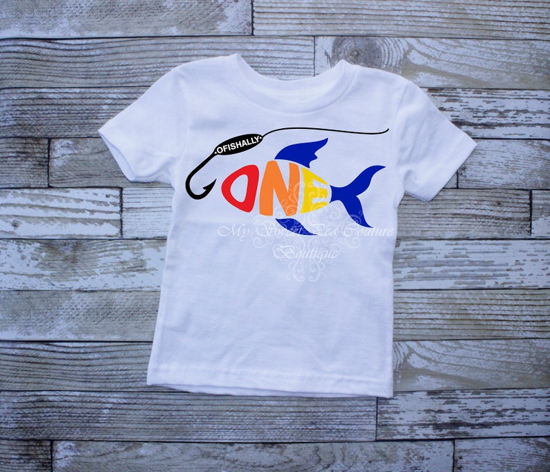O/'Fishally One First Birthday Outfit Boy First Birthday Shirt Fishing 1st Birthday Fishing First Birthday Outfit 1st Birthday Big One Fish