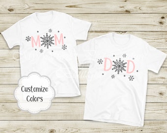 Snowflake Family Matching Outfit, Winter Snow Toddler Youth Adult Shirt, Girls Birthday Tutu, Winter Onederland Theme Birthday Party Outfit