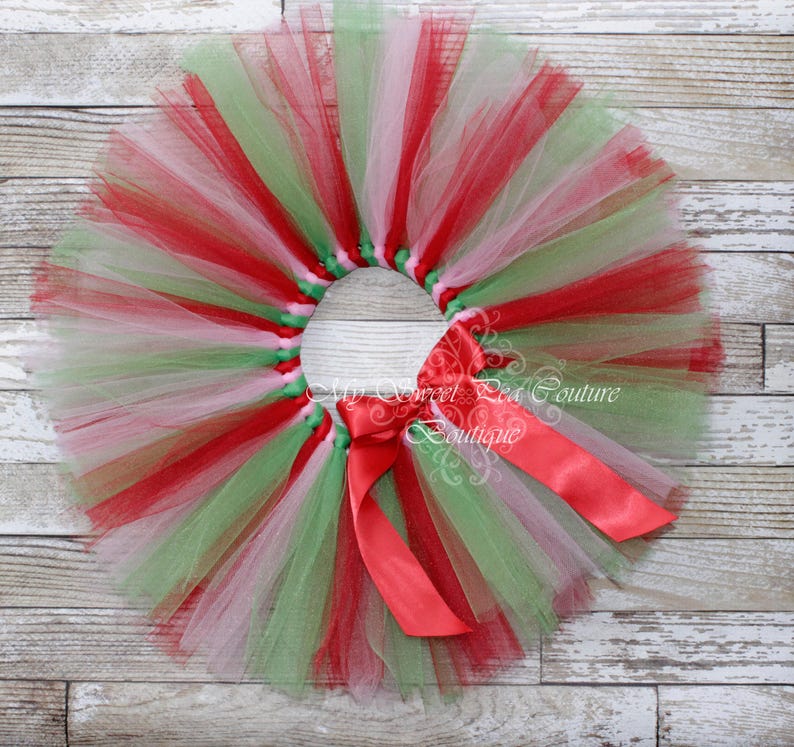Baby Birthday Tutu Skirt - Full, Fluffy Layers with Optional Bow image 8