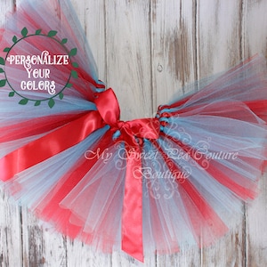 Thing One Tutu: Red & Turquoise Princess Outfit for Baby&#39;s First Birthday, Cake Smash, Halloween Costume