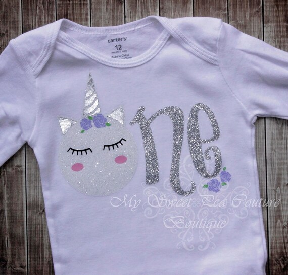 unicorn 1st birthday shirts