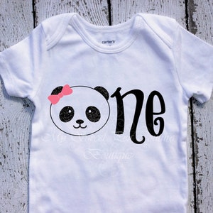 First Birthday Panda Outfit- Custom Colors- Personalized- First Birthday Outfit- 1st Birthday- Panda Birthday- One- Cake Smash Outfit