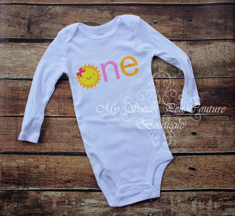 sunshine first birthday outfit