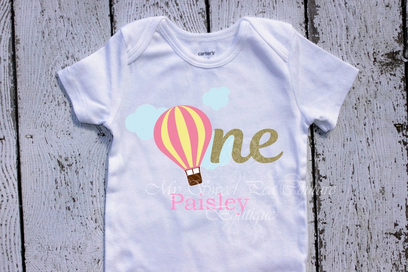 Hot Air Balloon 1st Birthday Outfit Going Places Balloon First Birthday Outfit Up Up and Away 1st Birthday Shirt Cake Smash Outfit Places