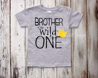 Brother of the Wild One Shirt Sibling Birthday Shirt 1st Birthday Where the Wild Things Are Brother Birthday Shirt Wild One