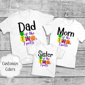 Two-tti Fruitti Birthday Shirt Fruit Birthday 2nd Birthday Second Family Shirts Tutti Fruitti Birthday Fruit 2nd Birthday Two Fruity